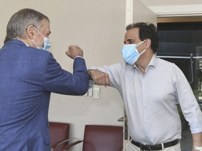 Schiaretti recibió al intendente de Río Cuarto, Juan Manuel Llamosas