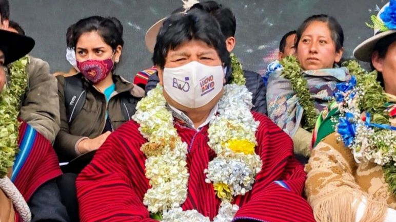 Evo Morales volvió a La Paz a poco más de un año de su destitución y exilio