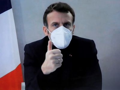 Macron reapareció para decir que está "bien", aunque con síntomas