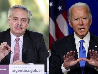 Alberto Fernández felicitó a Joe Biden y manifestó que "desea fortalecer las relaciones"