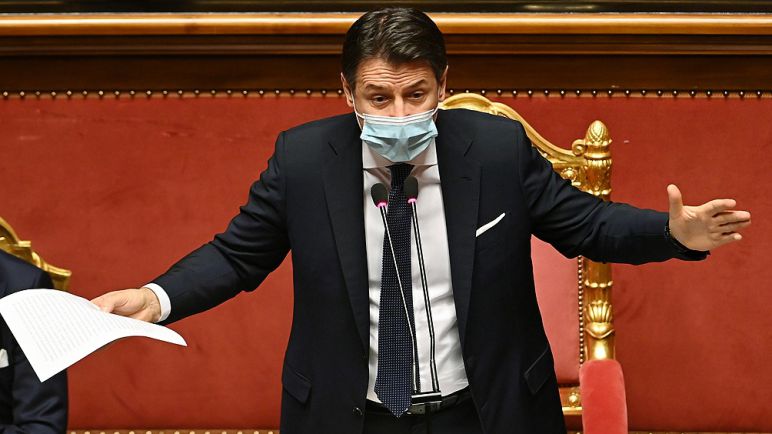 Crisis política en Italia: el primer ministro Conte presentó su renuncia