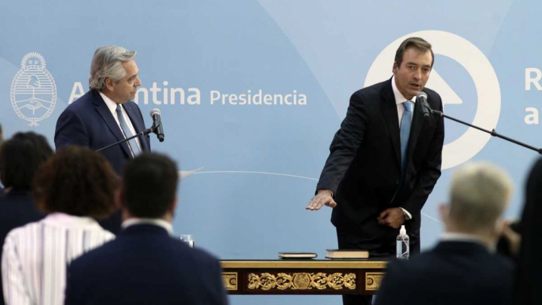 Alberto Fernández le tomó juramento a Martín Soria y agradeció a Marcela Losardo