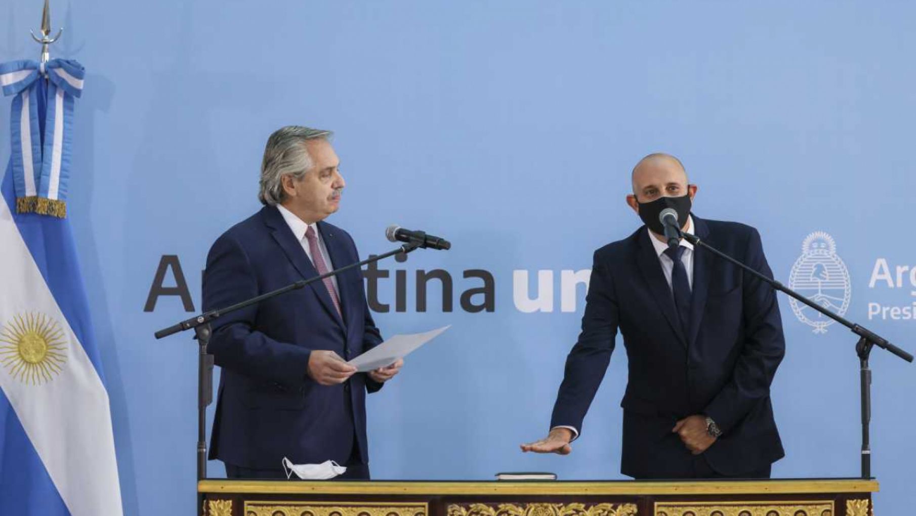 Fernández le tomó juramento al nuevo ministro de Transporte