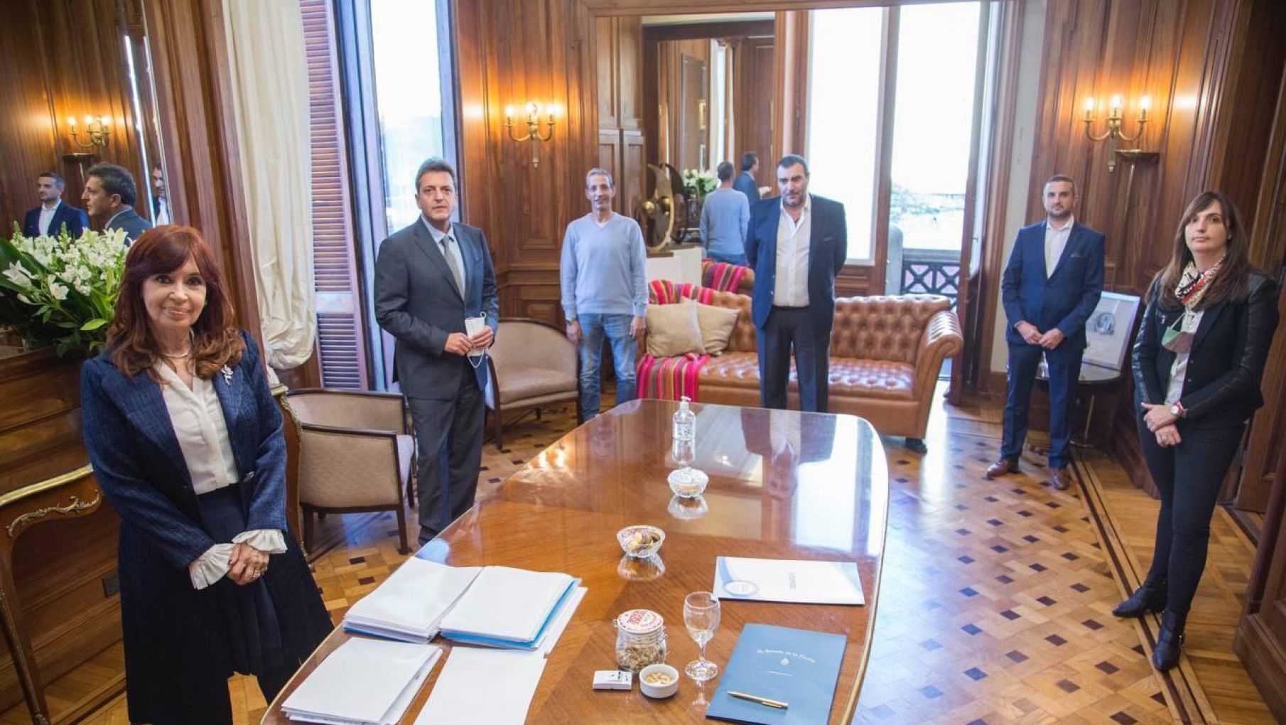 CFK y Massa acordaron con ATE y UPCN un 40% para trabajadores del Congreso