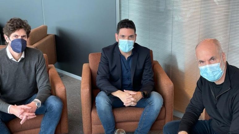 En medio de la interna de Juntos por el Cambio, Larreta y Lousteau se mostraron juntos