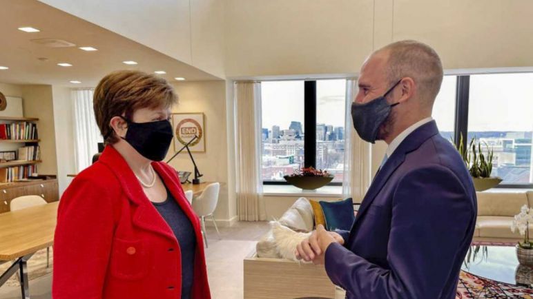 Guzmán viaja a Italia para participar del G20 y reunirse otra vez con Georgieva