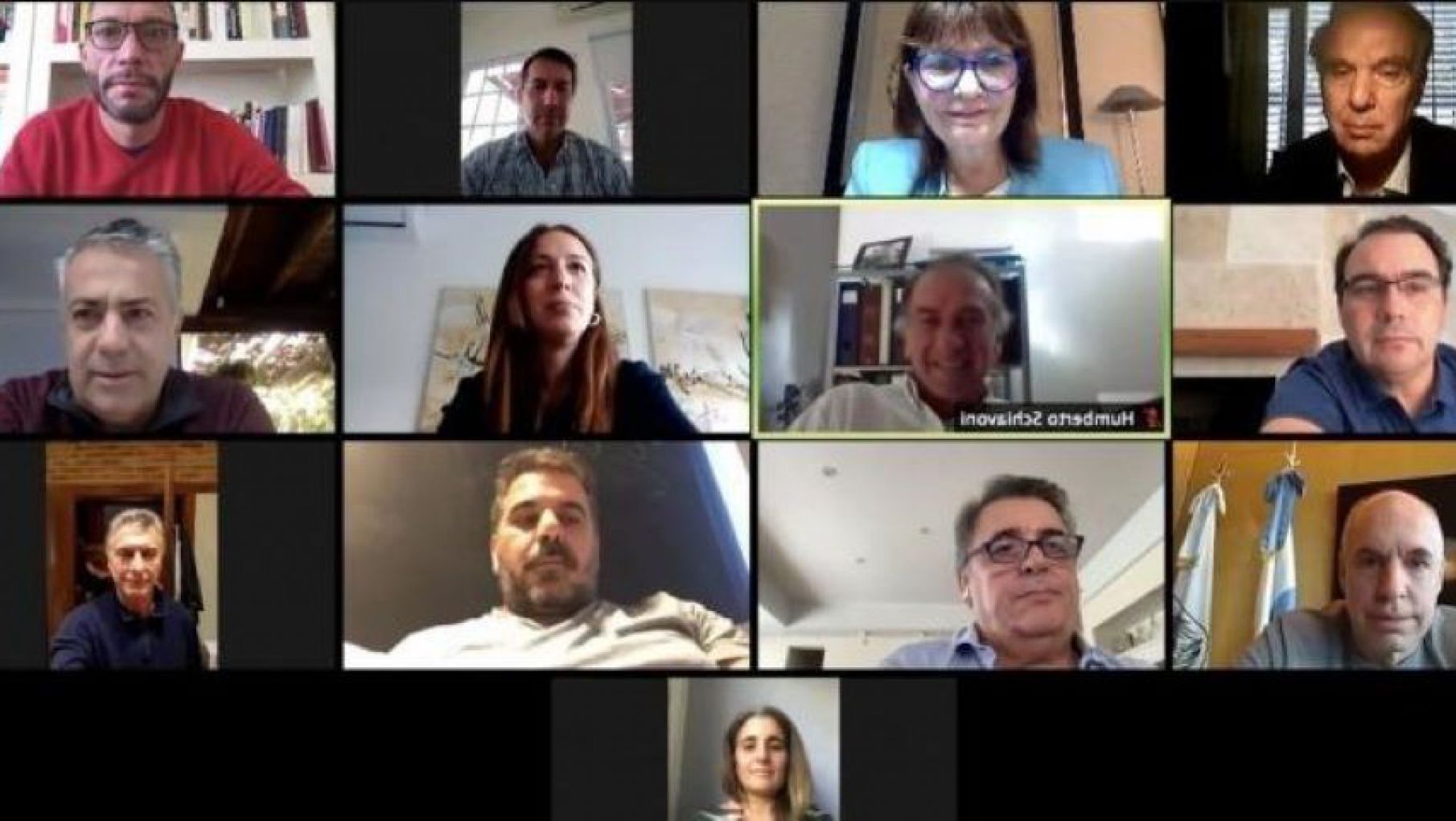 Se realizó por Zoom la cumbre de Juntos por el Cambio y Macri participó desde Europa