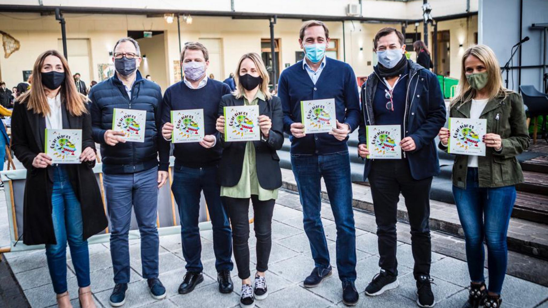 Muzzio y Campbell presentaron un libro para concientizar sobre el cuidado del planeta