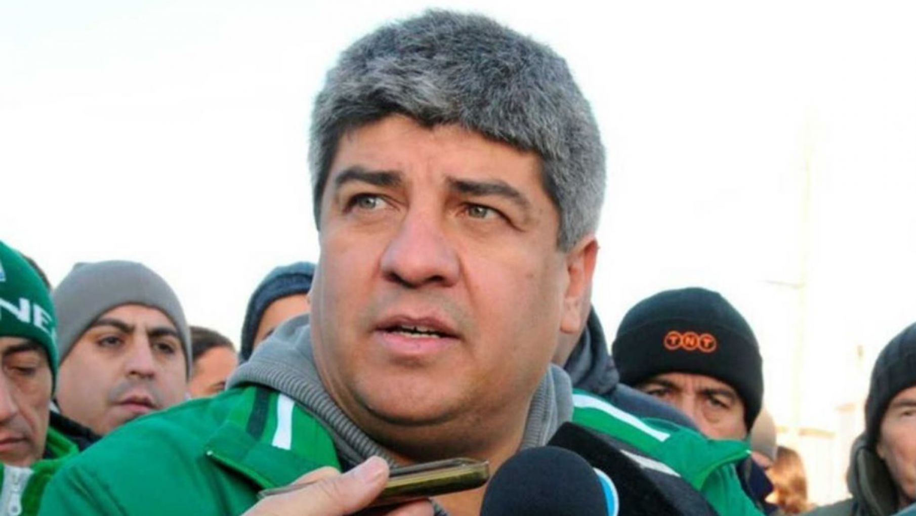 Pablo Moyano encabezó marcha a Garbarino por sueldos atrasados