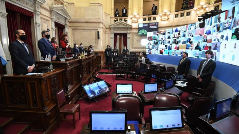 Los senadores coincidieron para emitir una declaración de rechazo a Chile