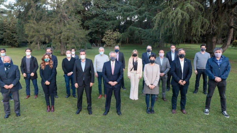 Intendentes del conurbano salieron a respaldar al presidente