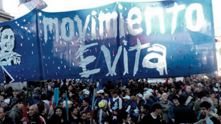 En medio de la interna, el Movimiento Evita se moviliza en apoyo a Alberto Fernández