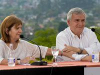 Bullrich con el Gobernador de Jujuy "por ahora estamos muy enfocados en el domingo 14 "