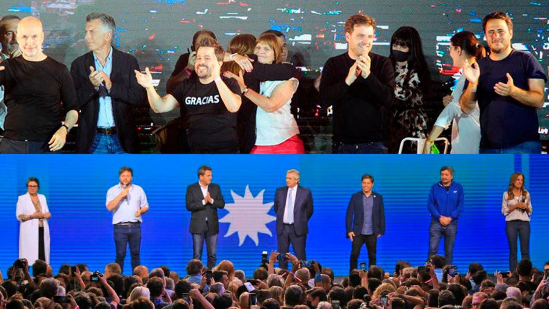 JXC logró una victoria a nivel nacional y el Gobierno celebró que lograron achicar la diferencia en las urnas