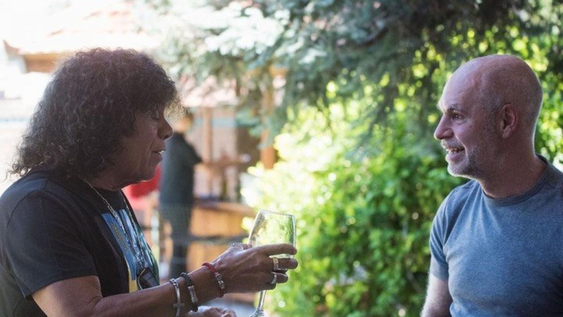 Larreta se mostró con "La Mona"Jiménez en su gira nacional