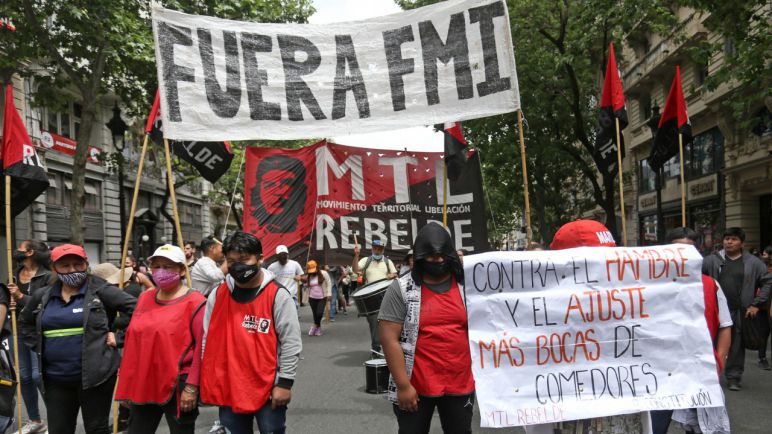 La Izquierda se moviliza por el centro porteño contra el acuerdo con el Fondo