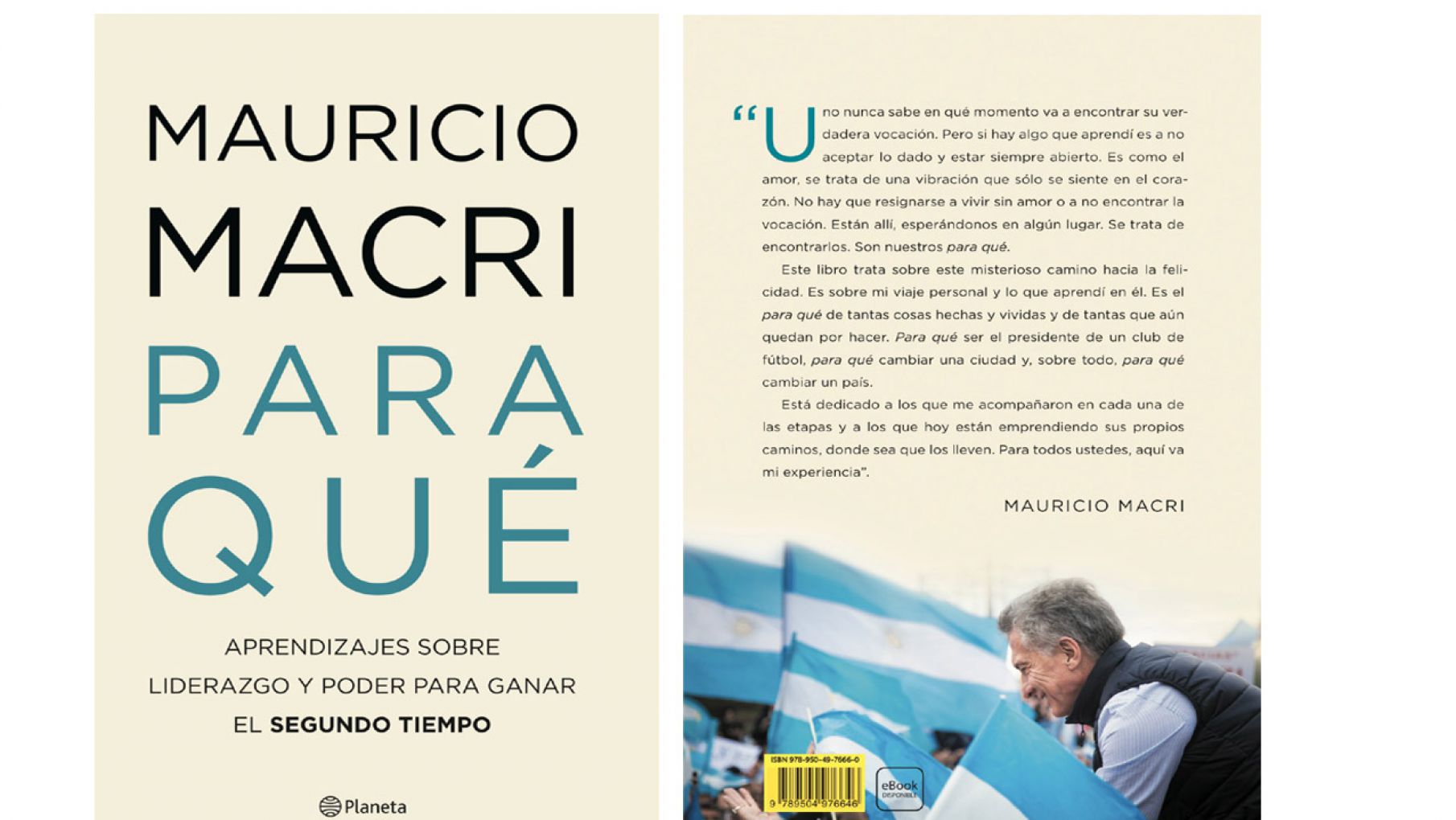 "Para qué" Ya esta disponible la preventa del libro de Macri
