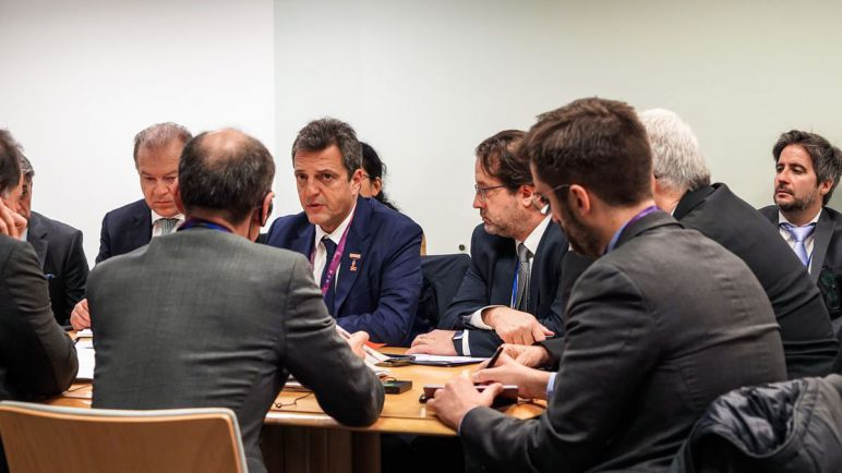 Massa en EEUU: Hoy mantuvo reuniones con distintos ministros de todo el mundo