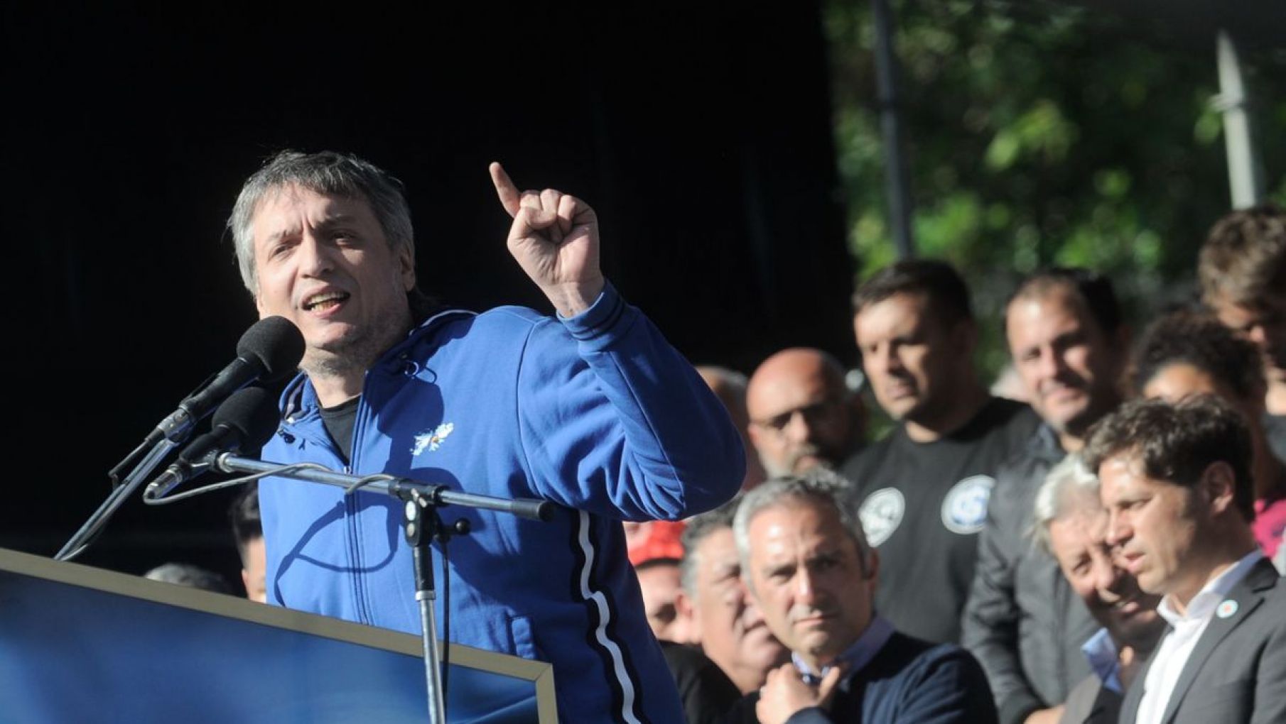 Máximo Kirchner, en el acto del 17 de Octubre