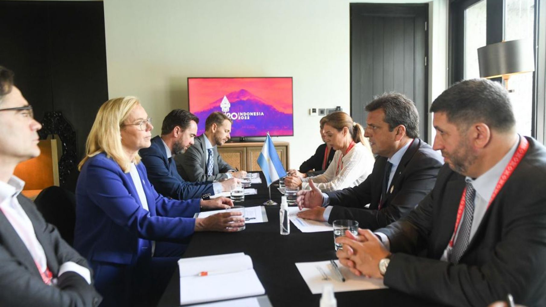 Sergio Massa compartió un encuentro con la vice primera ministra de Países Bajos