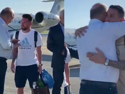 El gobernador de Santa Fé fue el único político en lograr una foto con Lionel Messi