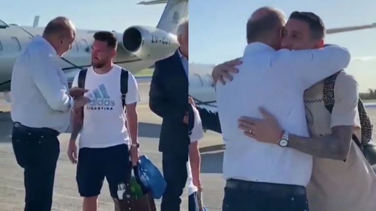 El gobernador de Santa Fé fue el único político en lograr una foto con Lionel Messi