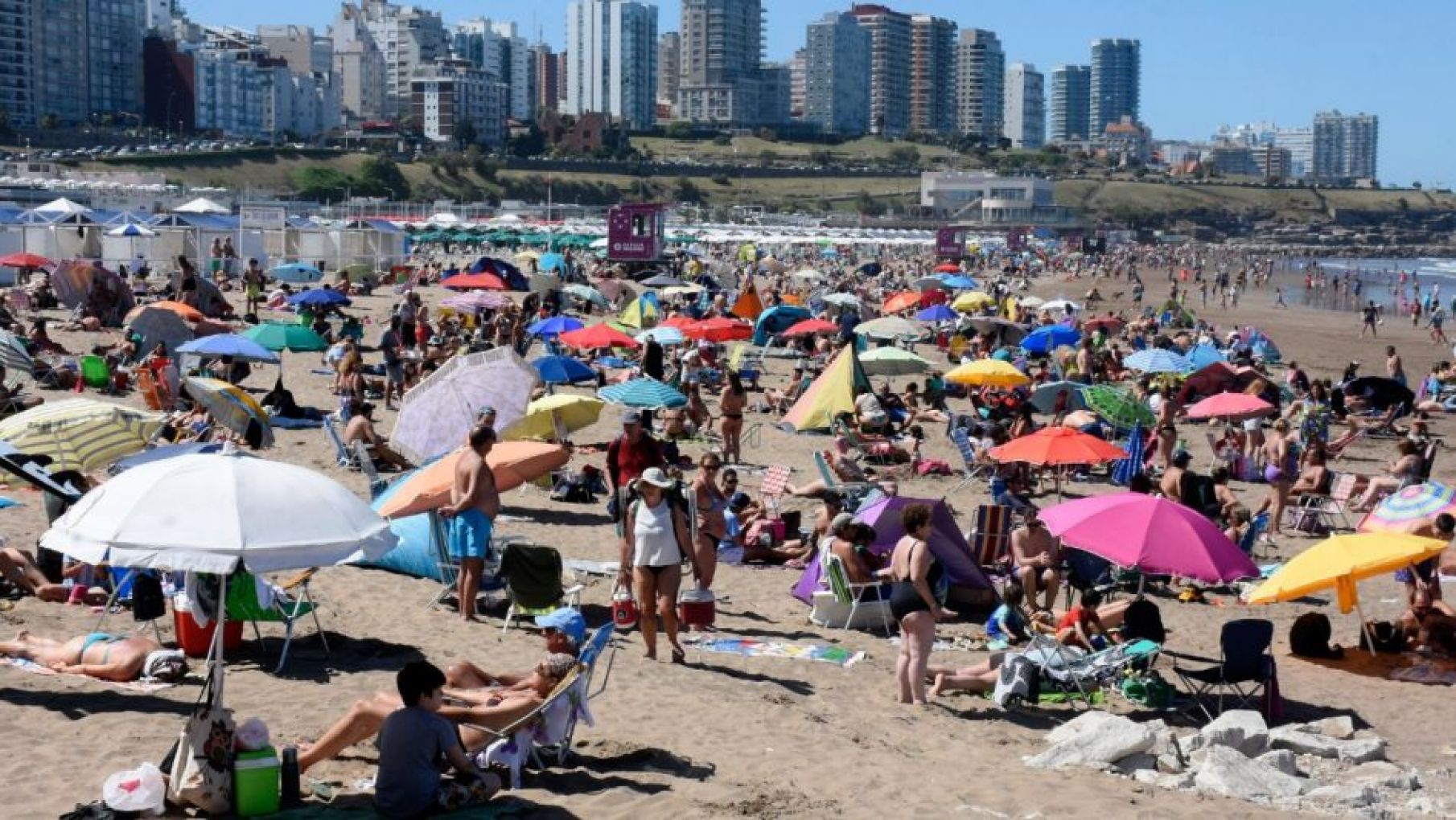 En año nuevo hubo récord de ocupación en la Costa Argentina