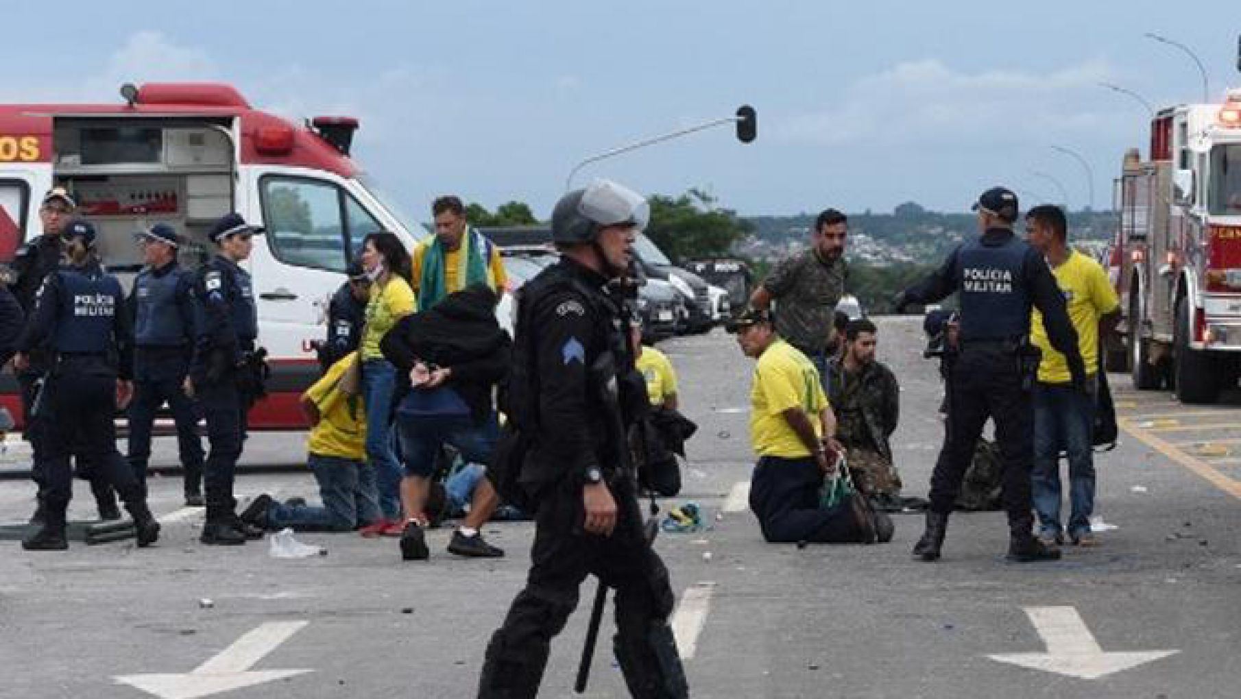 Más de 1.200 personas fueron detenidas en Brasilia luego de los incidentes