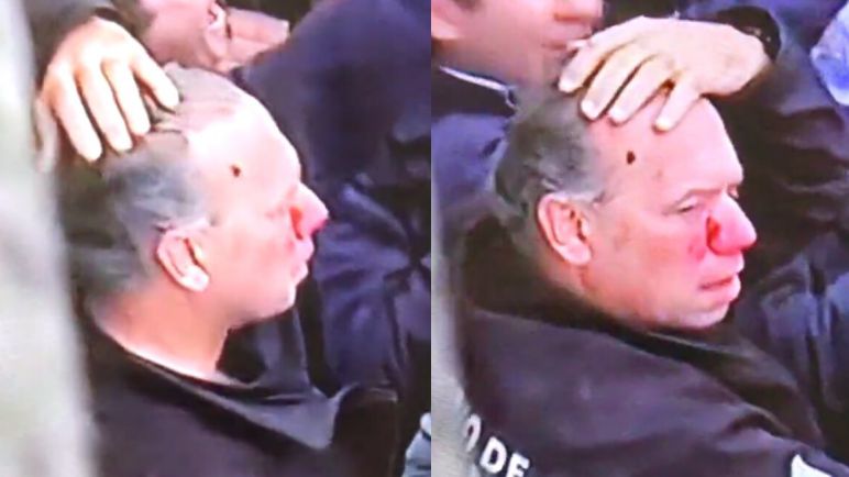 Tensión contra Sergio Berni en una protesta por el asesinato de un chofer