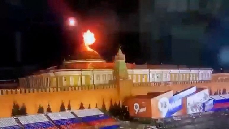 Rusia acusó a EE.UU de un ataque con drones contra el Kremlin