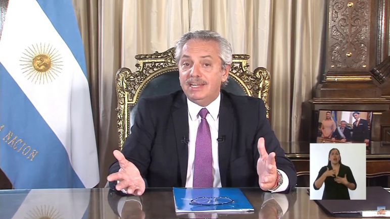 Duro mensaje de Alberto Fernández contra la Corte Suprema de Justicia