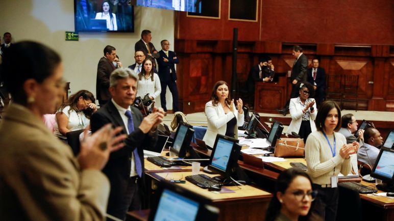 La Asamblea de Ecuador inició la audiencia de juicio contra el presidente Lasso