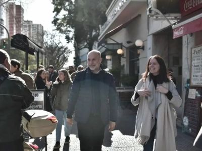 Soledad Martínez recibió a Horacio Rodríguez Larreta en Vicente López
