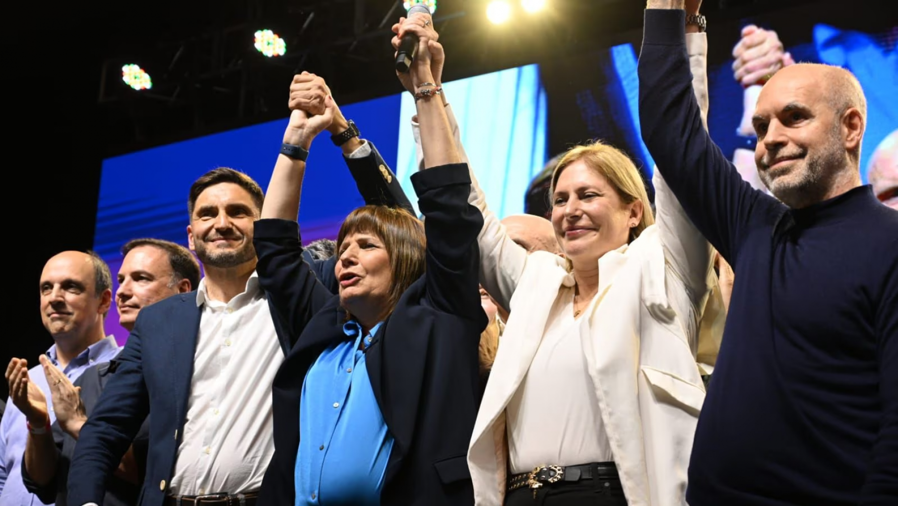 Las declaraciones de Bullrich en los festejos en Santa Fe con Pullaro