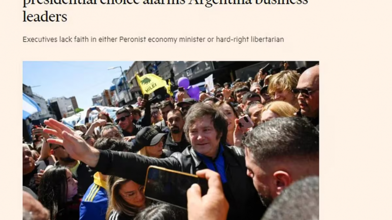 Según Financial Times la comunidad empresarial argentina está desorientada por el balotaje