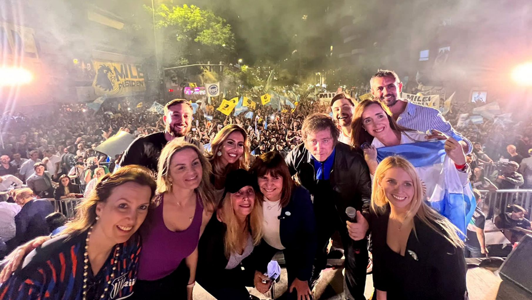 Milei ante una multitud: "No se dejen ganar por el miedo, porque el miedo paraliza... ¡No dejemos que nos roben la vida !"