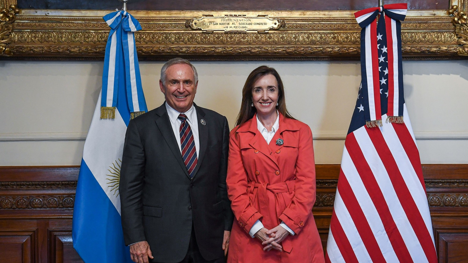 Victoria Villarruel recibió en el Senado al embajador de EE.UU