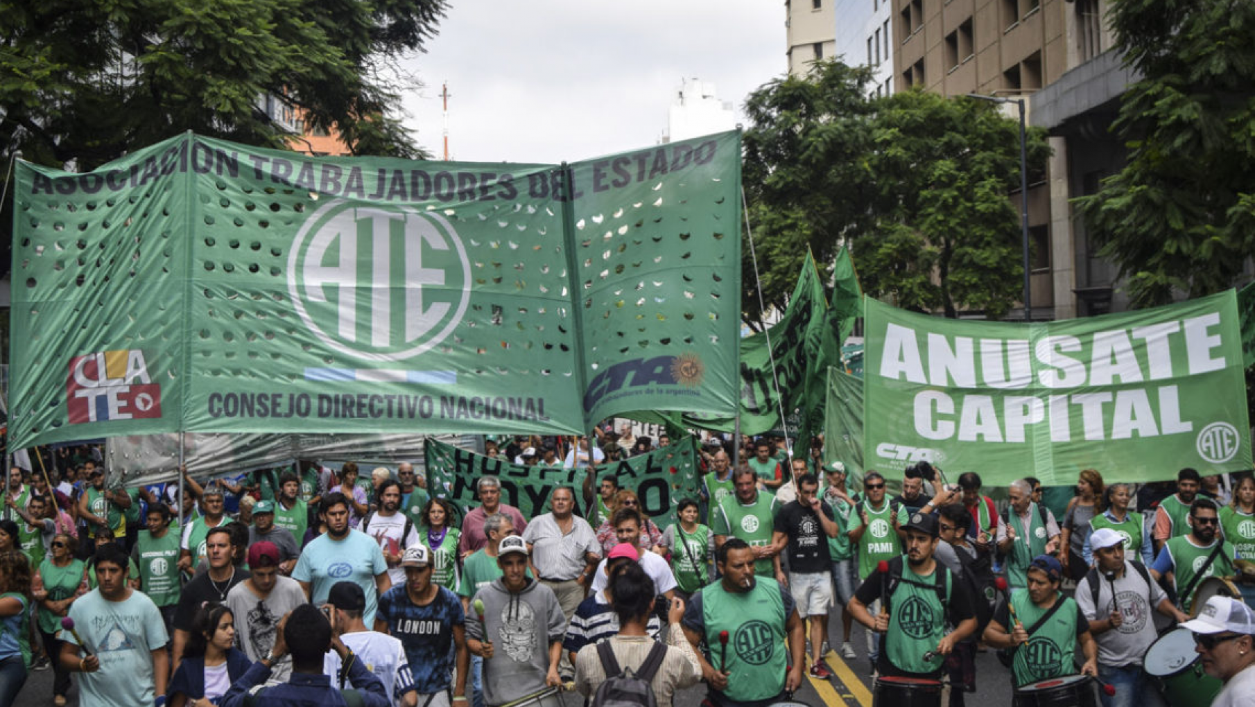 El Gremio de Trabajadores del Estado comenzó el plan de lucha