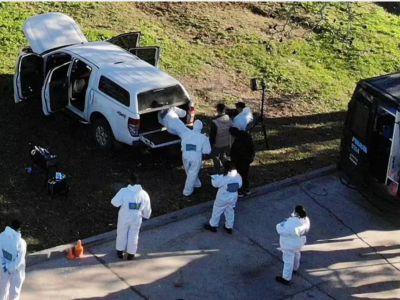 ADN positivo de un masculino en el guardabarros de la camioneta del matrimonio detenido