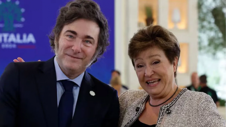 Reunión clave de Milei con Gerorgieva en Brasil