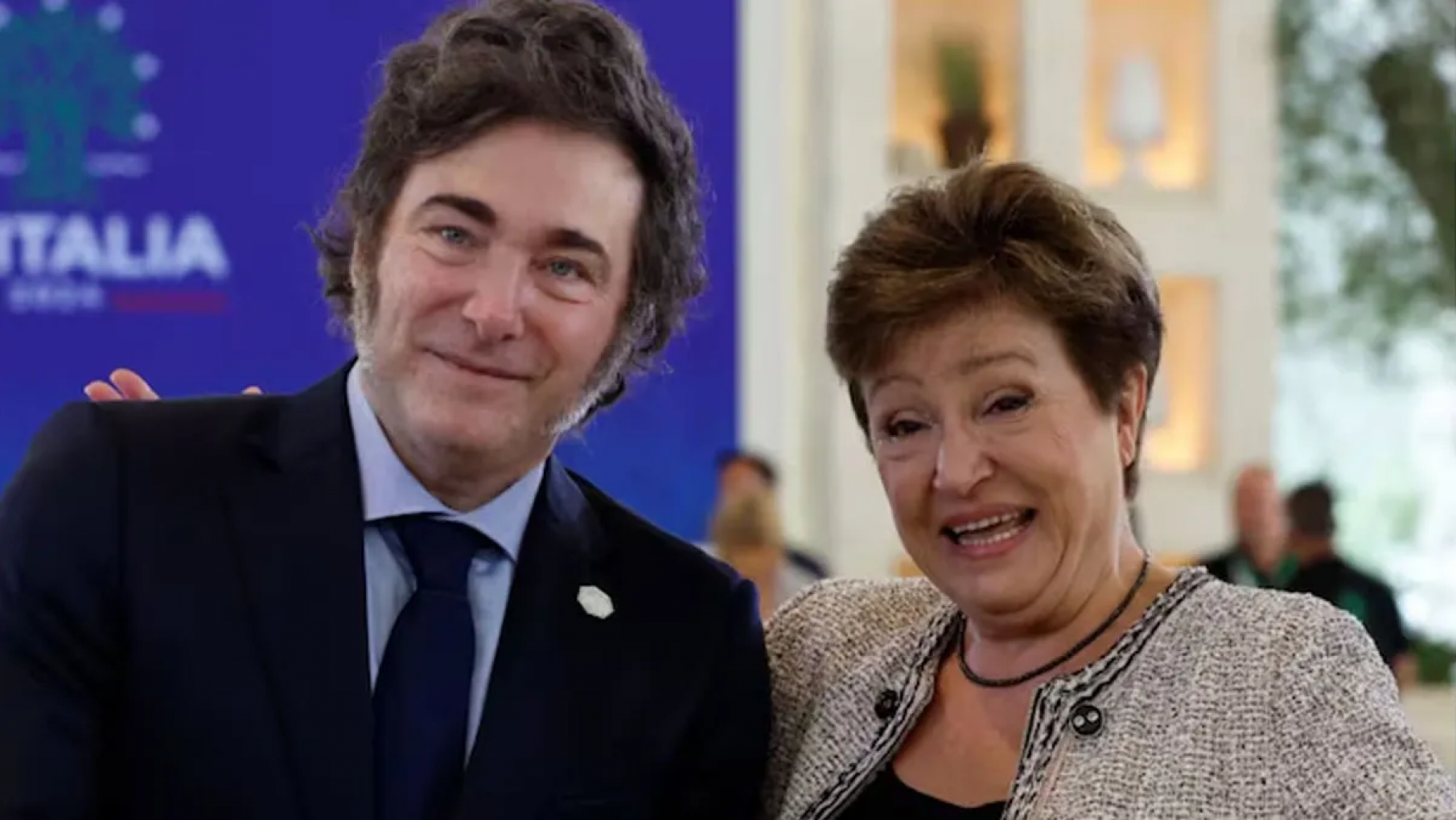 Reunión clave de Milei con Gerorgieva en Brasil