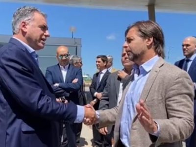 Por la transición , Lacalle Pou se reunió con Yamandu Orsi