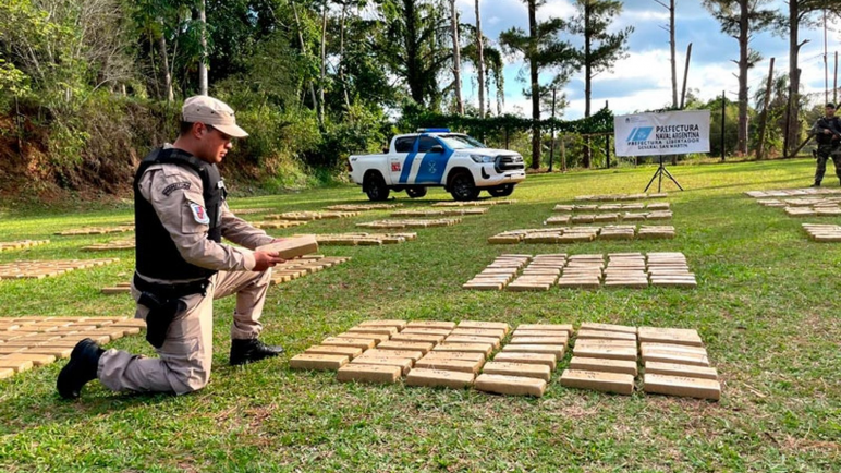 La Prefectura incautó en Misiones un cargamento de 1780 Kg de droga