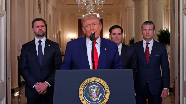En una conferencia de prensa Trump dijo habra paz o una tragedia mayor