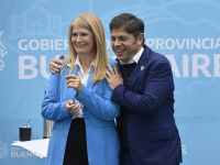 Primer acto político de Fuerza Patria con la presencia de Kicillof y Magario