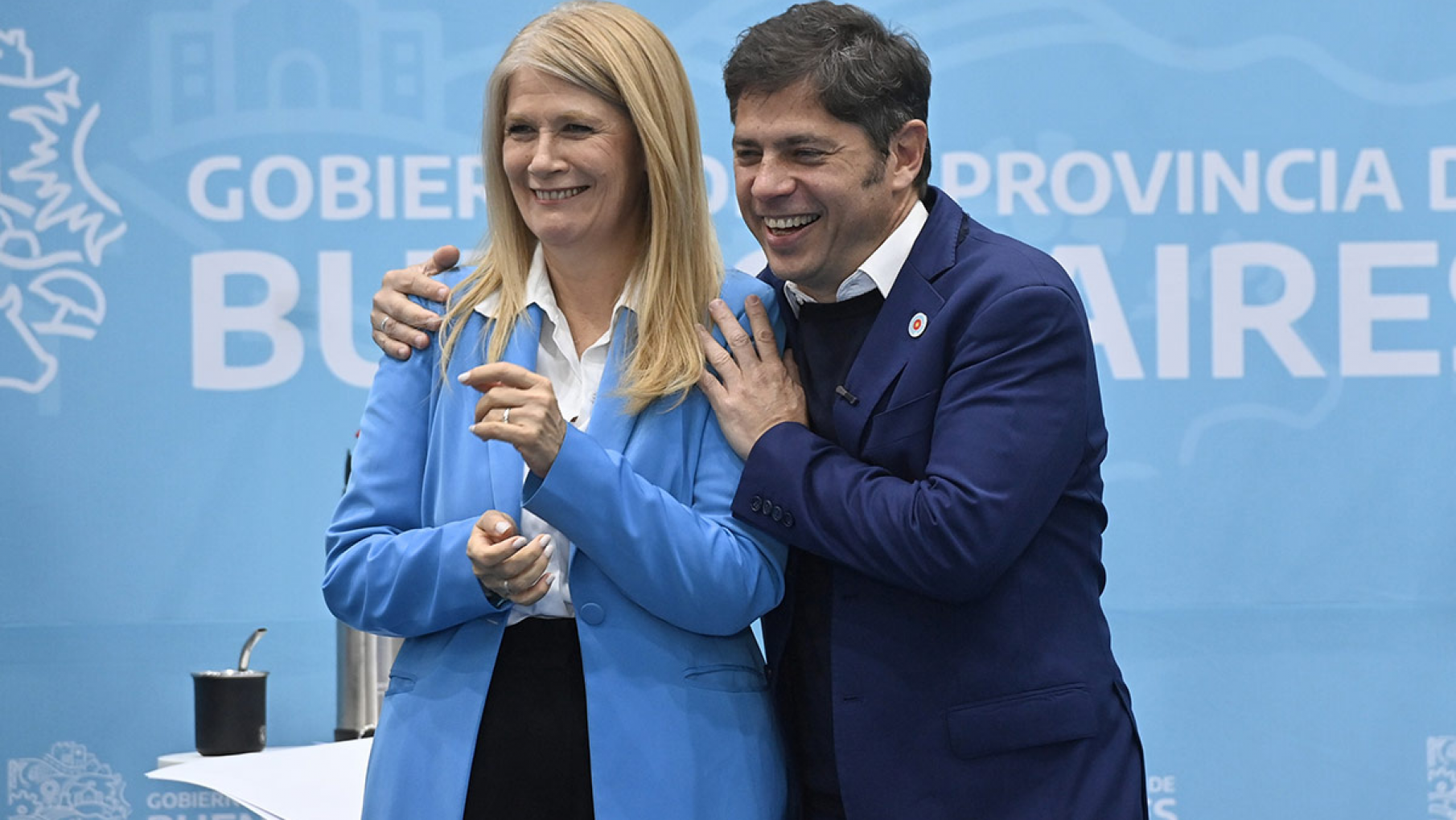 Primer acto político de Fuerza Patria con la presencia de Kicillof y Magario