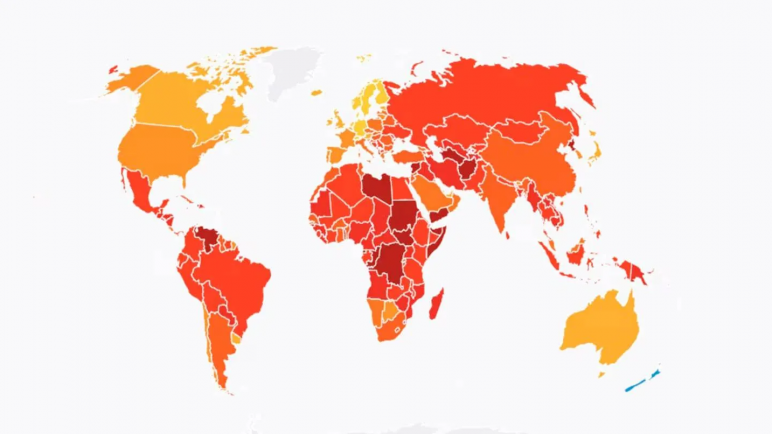 En el índice de percepción de la corrupción Argentina tiene el mismo puntaje