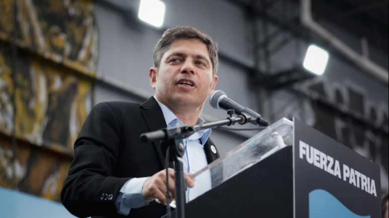 Con el respaldo de Cristina y criticas a Milei , Kicillof encabezó un acto en Pilar