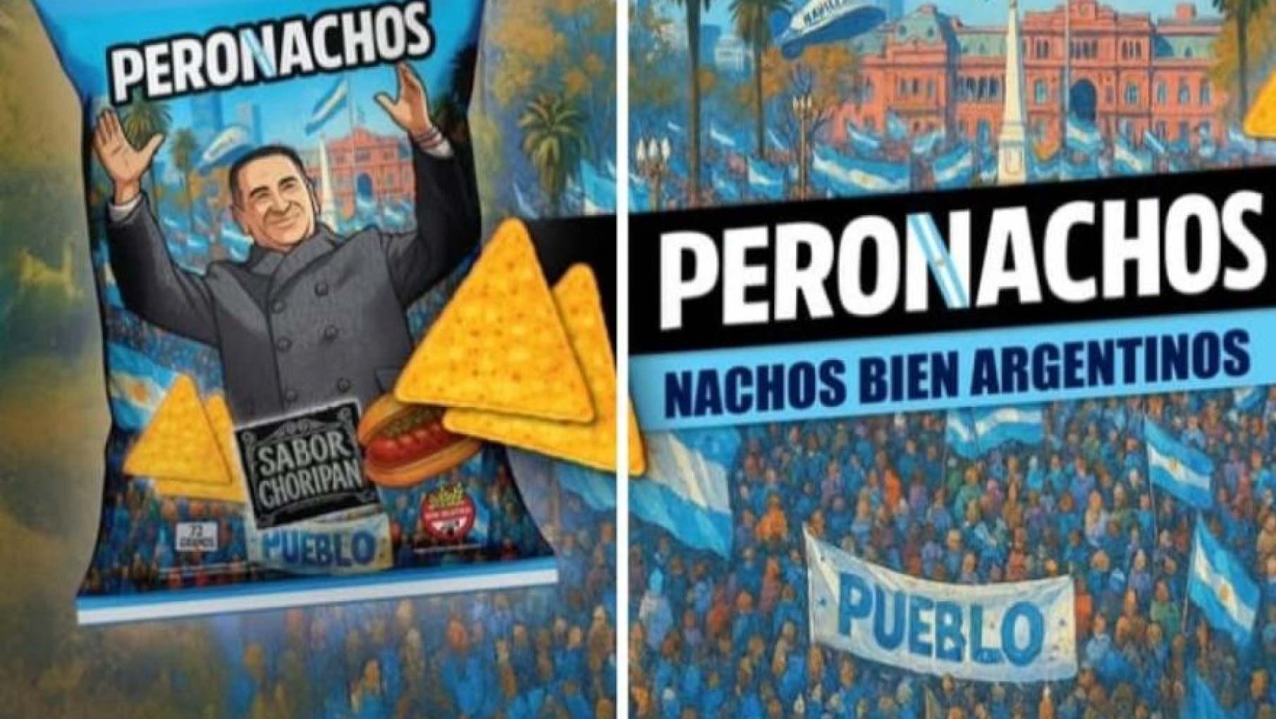 Un snack sabor choripán que se llama Los Peronachos , es furor en el conurbano