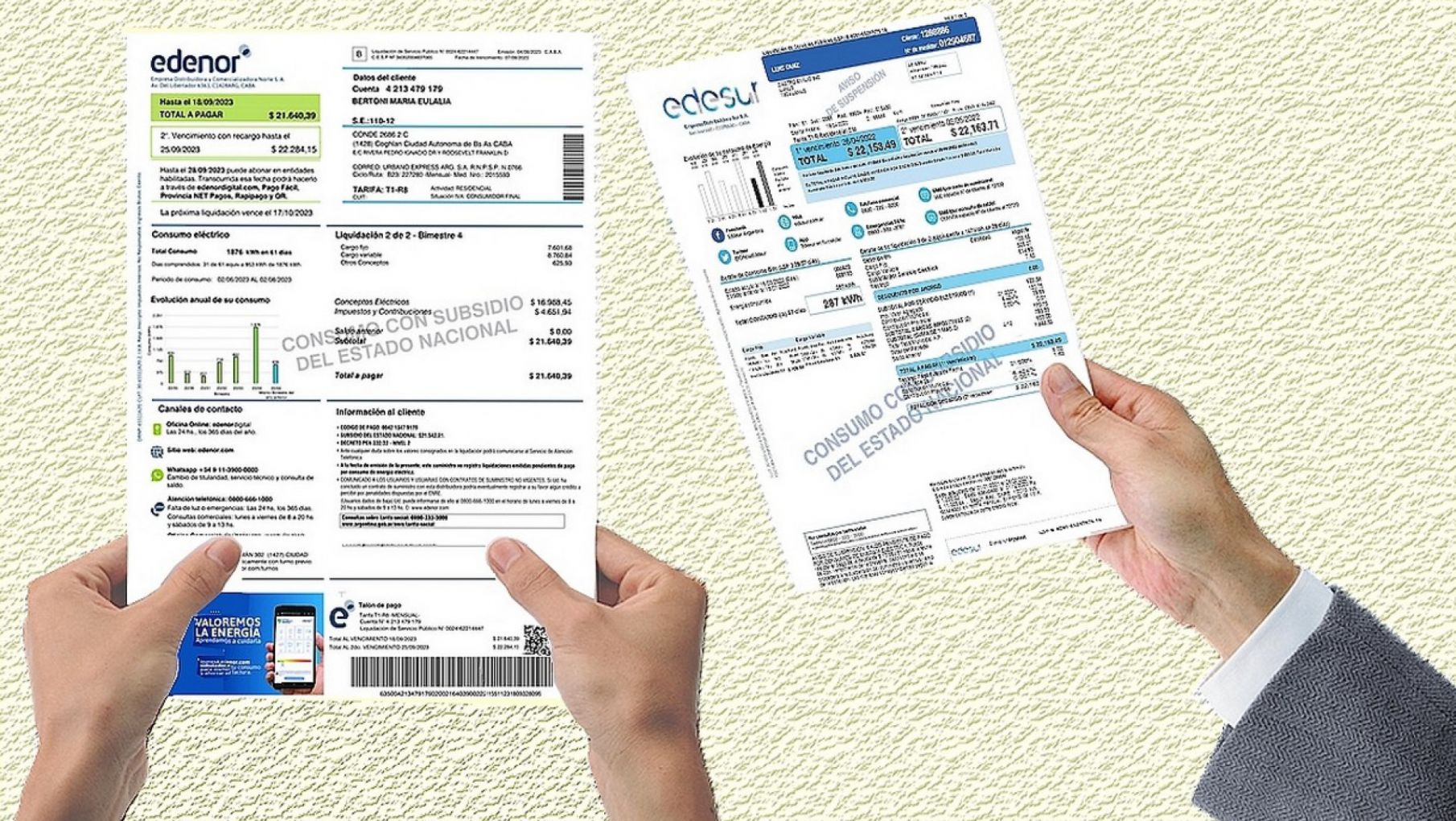 Cómo verificar el subsidio en las facturas de luz de Edenor y Edesur